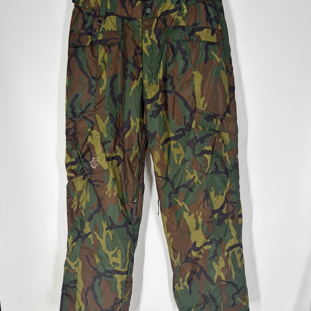 Allyance Snow Pants Men XL Green Camo Snowboard Ski Cargo Technical Trousers